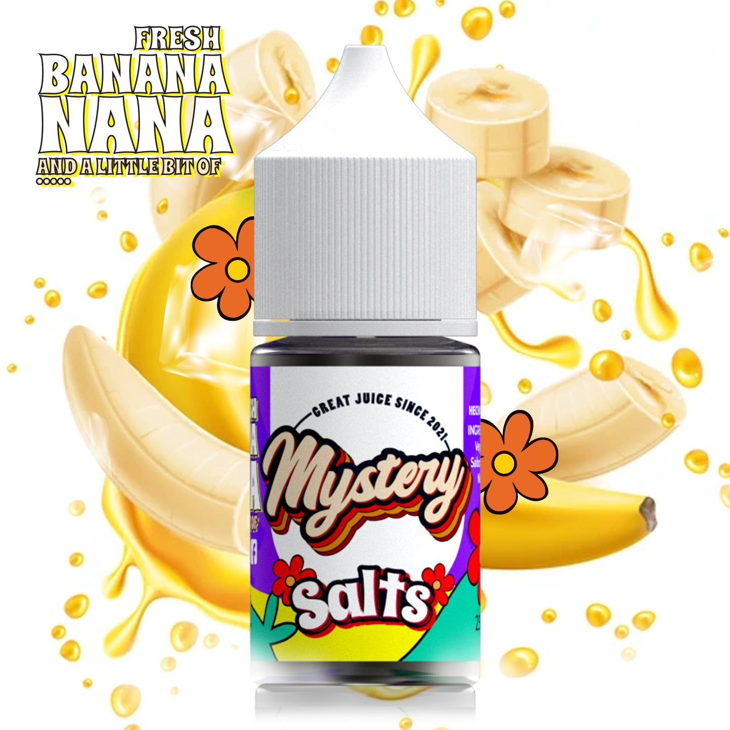 Fresh Banana Nana - 30ml Nicotine Salts by Mystery e-liquid Mystery
