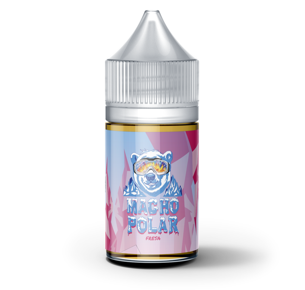 Macho Polar Fresa Nicotine Salts 30ML - LIQUID PARADISE e-liquid LIQUID PARADISE