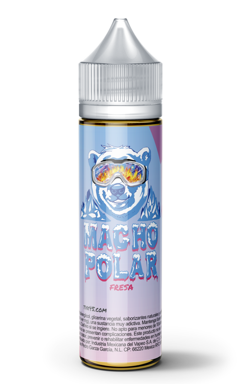 60ml Macho Polar Fresa - LIQUID PARADISE e-liquid LIQUID PARADISE   